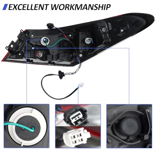 LEAVAN Left outer Tail Light Fit for 2021 2022 2023 Toyota Camry LE/SE/TRD, Halogen Tail Lamp Assembly Replacement (Driver Side) - Image 3