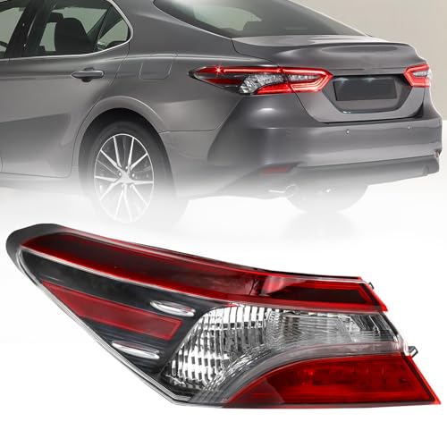 LEAVAN Left outer Tail Light Fit for 2021 2022 2023 Toyota Camry LE/SE/TRD, Halogen Tail Lamp Assembly Replacement (Driver Side) - Image 1