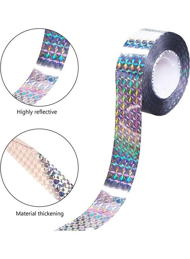NIBEMINENT 300 Foot Bird Scare Tape Ribbon Outdoor Multicolour 3600inch - Image 2