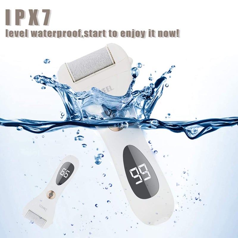 IWEEL Callus Remover for Feet Shaver Rechargeable Electric Foot File Pedicure Tools for Feet Professional Callous Shaver Waterproof Pedicure kit for Cracked Heels and Dead Skin - Image 2