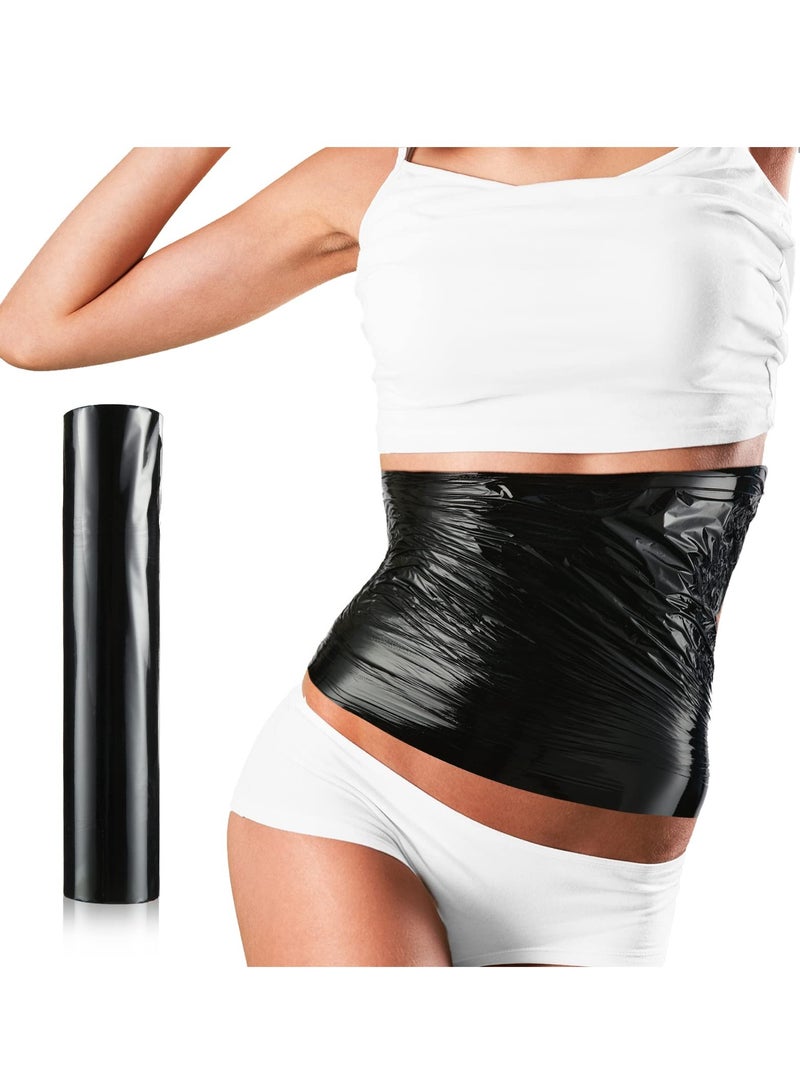 Daytoyz 60 Meters Black Osmotic Plastic Body Wrap, Workout and Sweat Enhancer Stomach Wrap Body Wrap Film Body Effect Applicator Body Power Wrap(1 Roll) - Image 1