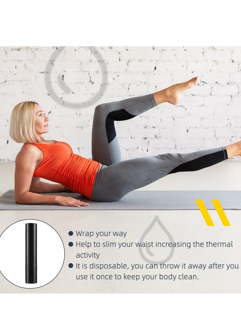 Daytoyz 60 Meters Black Osmotic Plastic Body Wrap, Workout and Sweat Enhancer Stomach Wrap Body Wrap Film Body Effect Applicator Body Power Wrap(1 Roll) - Image 5