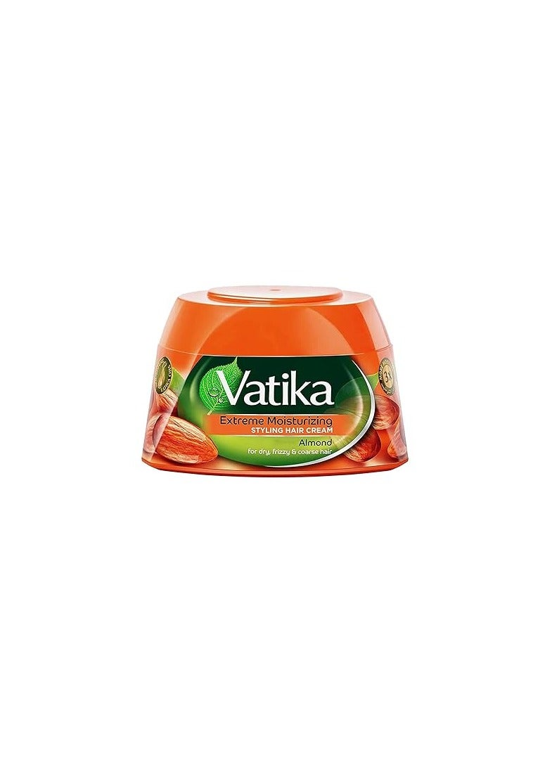 Vatika Extreme Moisturizing Spanish Almond Styling Hair Cream for dry frizzy coarse hair