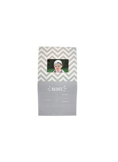 pearhead Baby First Year Calendar Track Every Milestone And Memory Gray Chevron  - Image 3