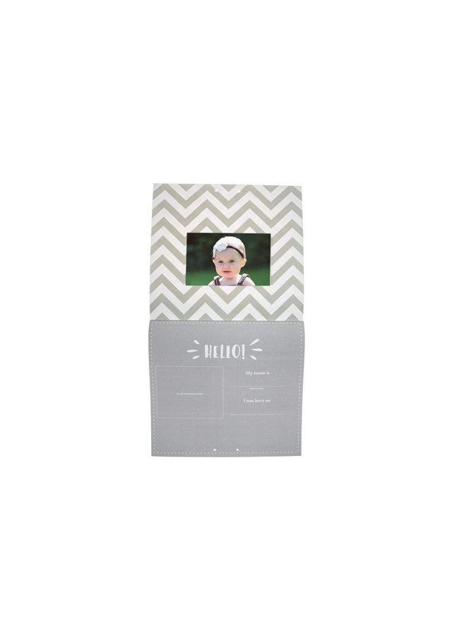 pearhead - Baby First Year Calendar Track Every Milestone And Memory Gray Chevron - Image 1