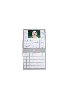 pearhead Baby First Year Calendar Track Every Milestone And Memory Gray Chevron  - Image 4