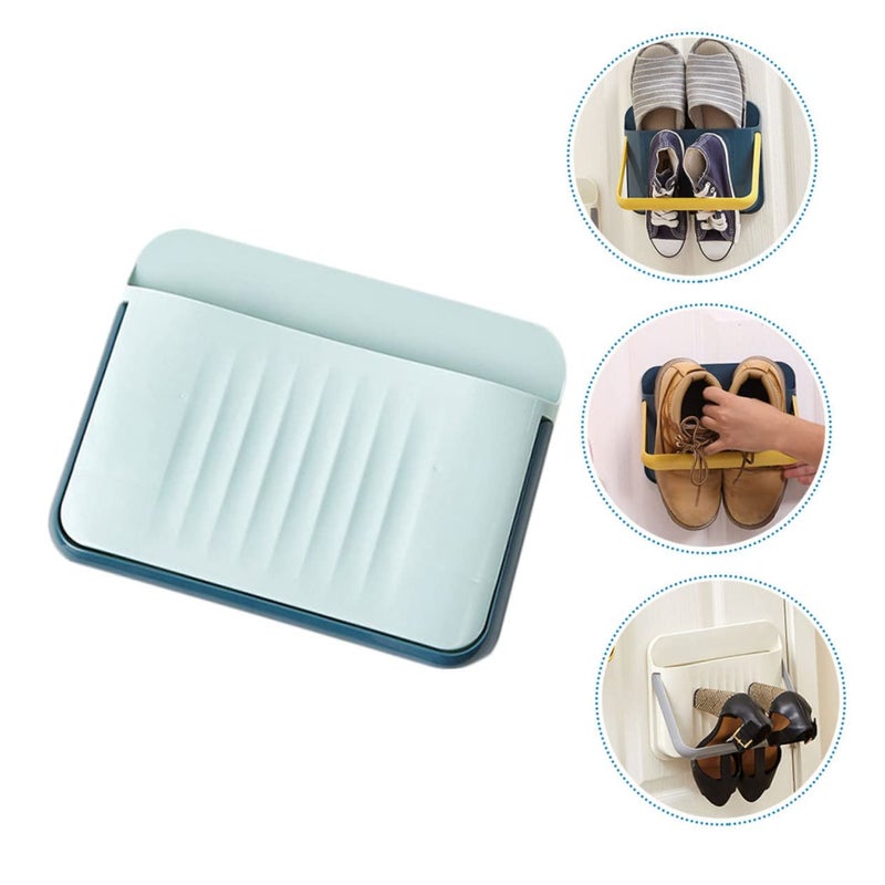 Wall Mounted Over The Door Shoe Rack Organizer Cabinet Easy Install Home Storage Random Color - Image 5