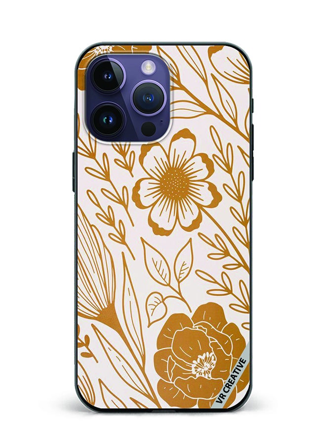 VR CREATIVE Protective Case Cover For Apple iPhone 16 Pro Floral Design Multicolour - Image 1