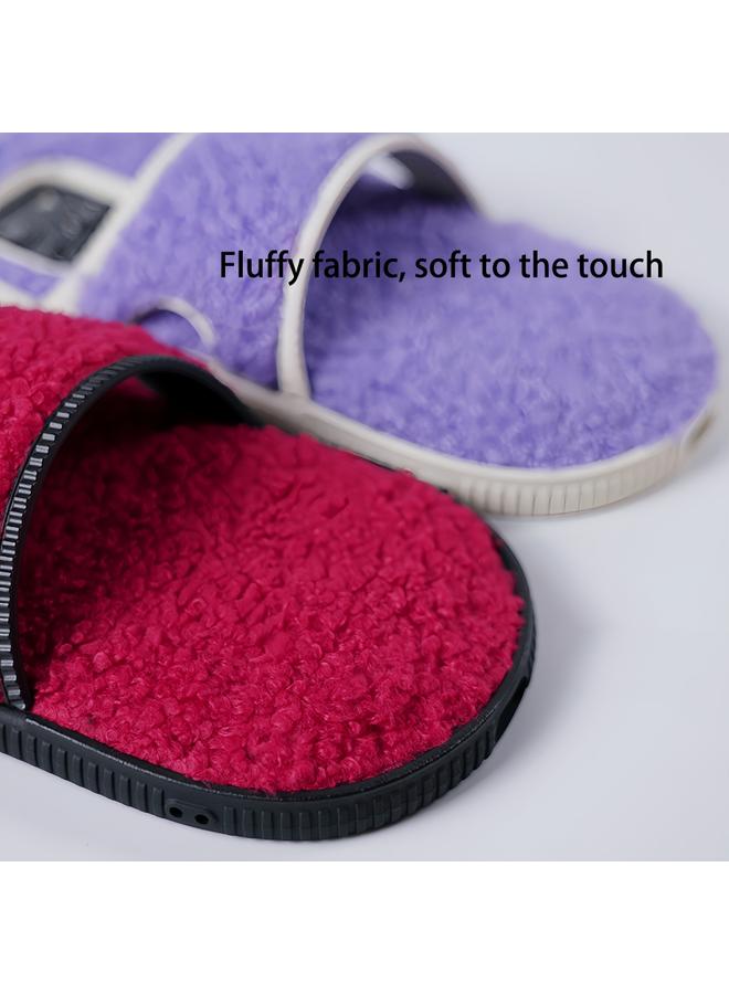 اس-توب جراب لهاتف iPhone 13 Pro Max بتصميم شبشب قطيفة إبداعي من مادة TPU - Image 3