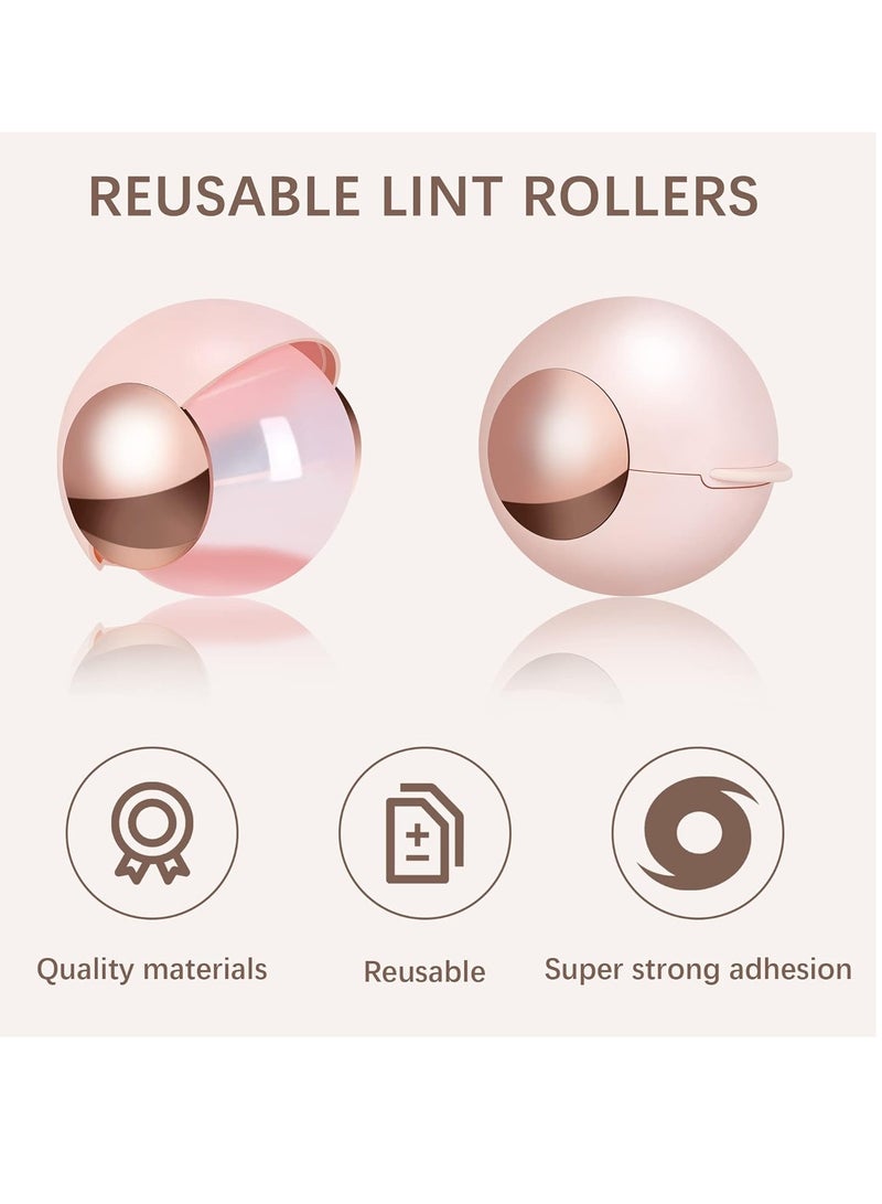 Generic Washable and Reusable Lint Roller Ball, Sticky Portable Pet Hair Removal Tool for Clothing, Furniture, Carpets, Beds, Sofas, and More (Brown)  - Image 2