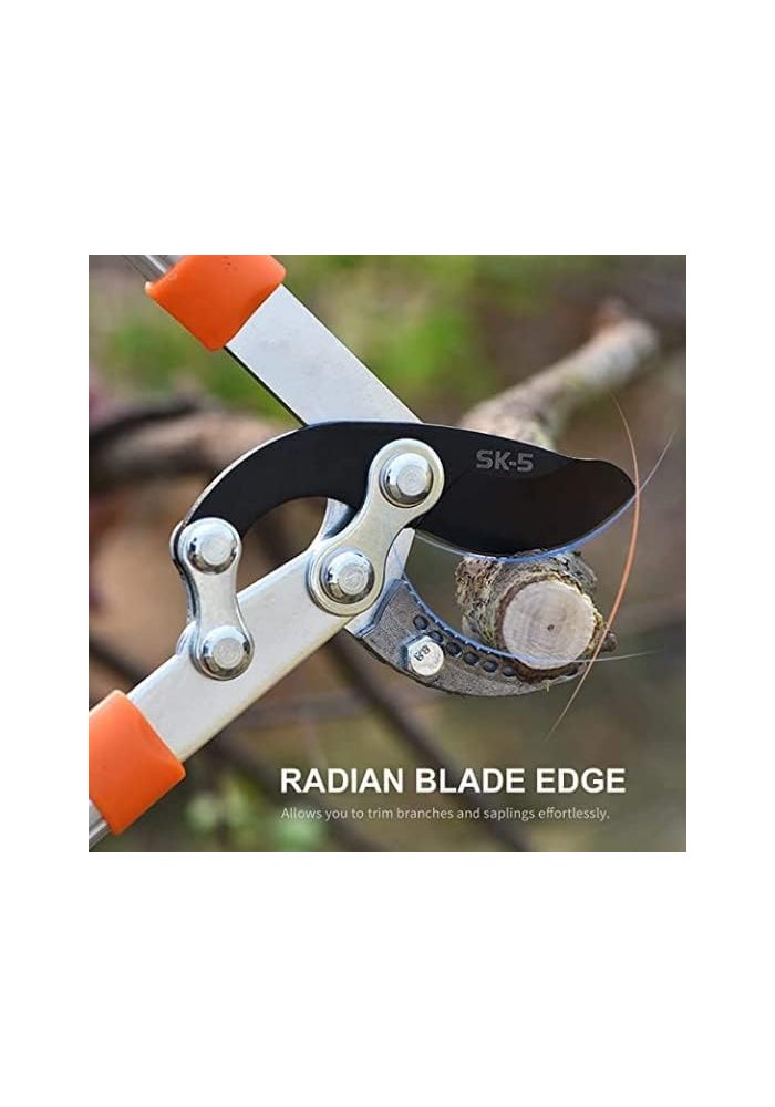 AQ AQSON AQSON Professional Gardening Pruning Lopper with Sharp Anvil and Ratchet Mechanism for Cutting Thick Branches - Image 2