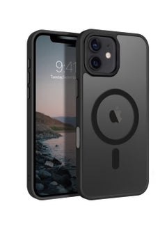 X-level iPhone 16 Plus Case,Compatible with MagSafe Shockproof Protection Cover,Translucent Matte Phone Case with Strong Magnet,Slim Case for iPhone 16 Plus (2024)(Black)  - Image 1