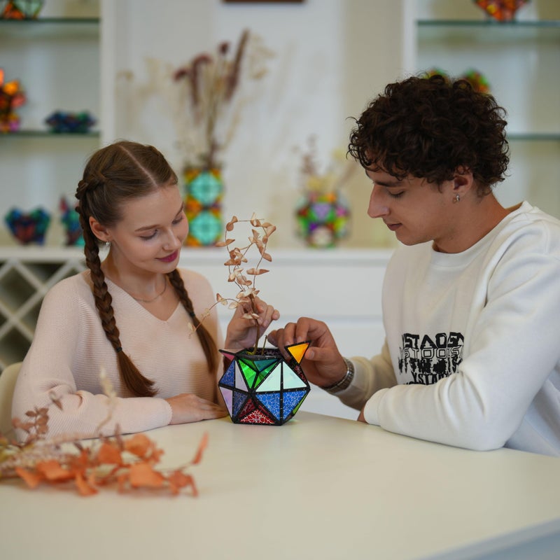 TOSY Magnet Pyramid Stone - 1 Cube Transforms into 1 Billion Shapes  243 Rare Earth Magnets  Holographic Design  Spinner Accessory  Puzzle/Sensory/STEAM Toy  Valentine Easter Birthday Gift (Set of 2) - Image 5
