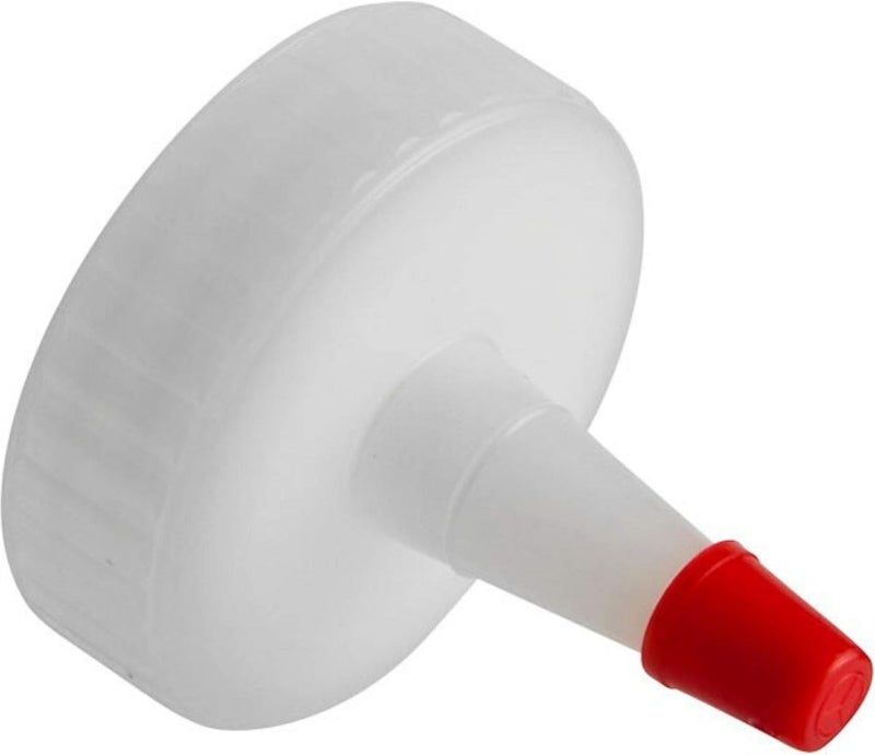 Kelkaa Yorker Natural Red Tip Caps - 38mm Neck, 400 Thread, .030 Orifice, Dispensing Caps for Squeeze Bottles (Pack of 12) - Image 3