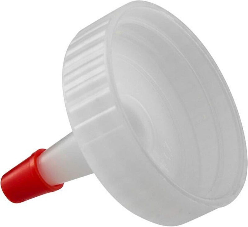Kelkaa Yorker Natural Red Tip Caps - 38mm Neck, 400 Thread, .030 Orifice, Dispensing Caps for Squeeze Bottles (Pack of 12) - Image 4