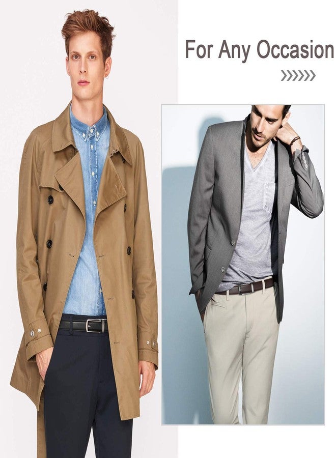 WERFORU Men's Ratchet Belts, 2 Pack Leather Belts for Men Dress and Casual with Automatic Buckle - Image 3