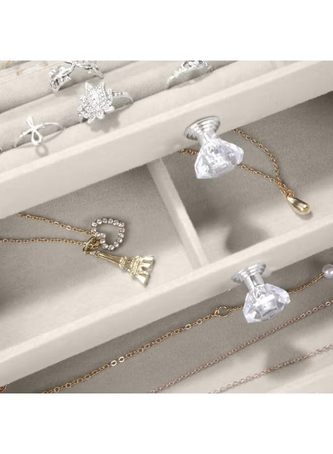 Shein Acrylic Jewelry Boxes & Organizers,Clear Jewelry Box with 3 Drawers - Image 4