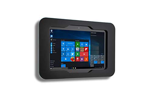 TABcare Security Anti-Theft Acrylic Case for MS Surface Go 1 2 3 as Kiosk, POS, Store, Show Display. Configured as VESA, Wall Mount, Desktop Stand (Black, Wall Mount) - Image 1