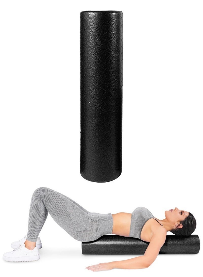 Bukela High Density Foam Roller for Back Pain Relief, Yoga, Exercise, Physical Therapy, Muscle Recovery and Deep Tissue Massage, For Pre and Post Workout Muscles Massage, Extra Firm Foam Yoga Roller Of 45 Cm - Image 1