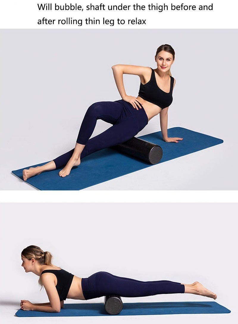 Bukela High Density Foam Roller for Back Pain Relief, Yoga, Exercise, Physical Therapy, Muscle Recovery and Deep Tissue Massage, For Pre and Post Workout Muscles Massage, Extra Firm Foam Yoga Roller Of 45 Cm - Image 4