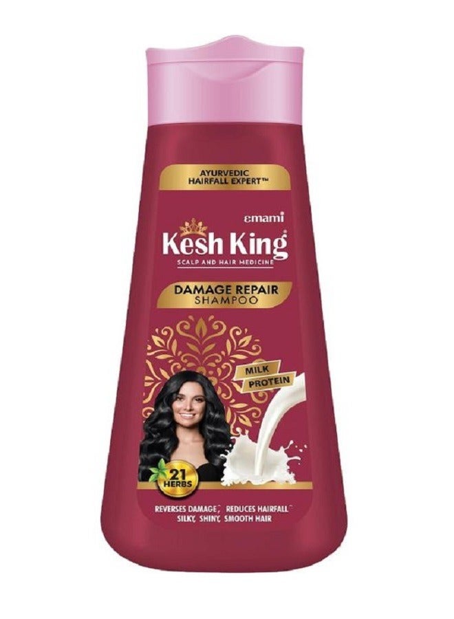 Kesh King Damage Repair Shampoo With Milk Protein And 21 Ayurvedic Herbs 340ml - Image 1