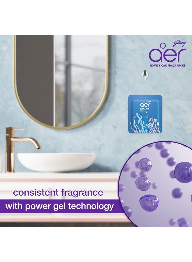 جودريج معطر جو جيب كهربائي من Godrej aer - الحمام والمرحاض يدوم لمدة تصل إلى 30 يوما حزمة متنوعة من 5 (50 جم)، متعدد الألوان - Image 4