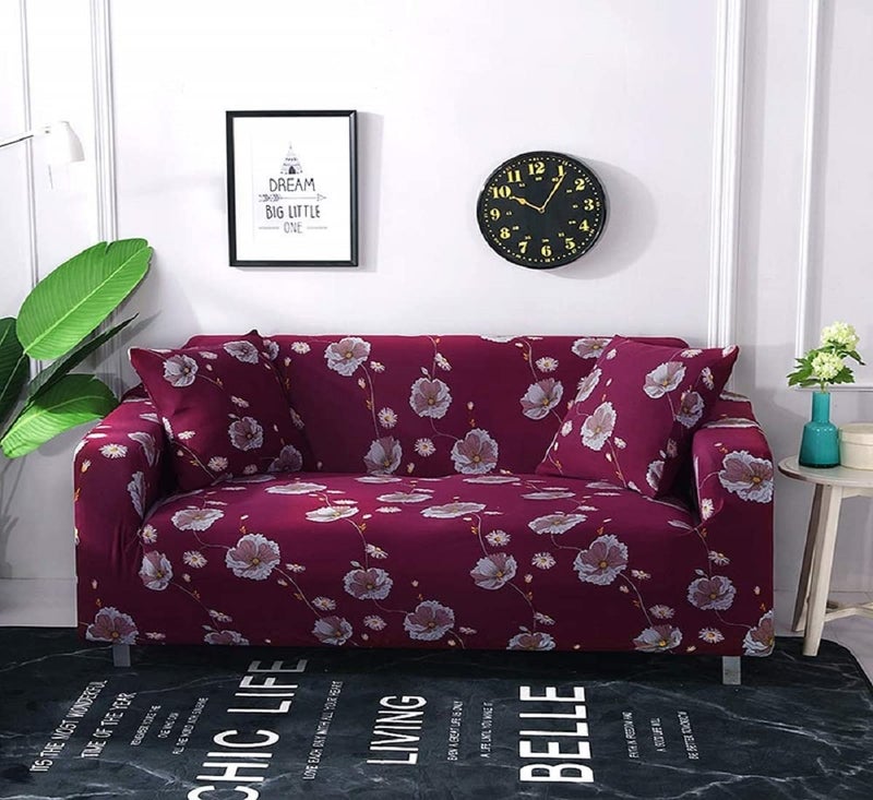 A CUBE LUXURY SOLUTIONS A CUBE LUXURY SOLUTIONS Universal Three Seater Sofa Cover Big Elasticity Protective Flexible Stretch Spandex Polyester Sofa Slipcover  - Image 1