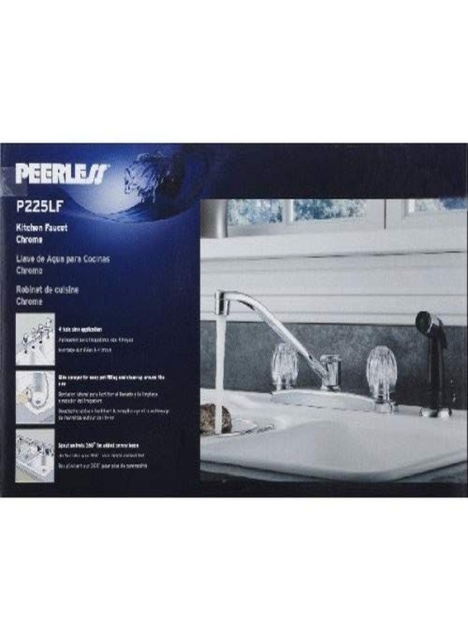 بيرليس صنبور مطبخ كلاسيكي بمقبضين من بيرلس P225LF، كروم - Image 4