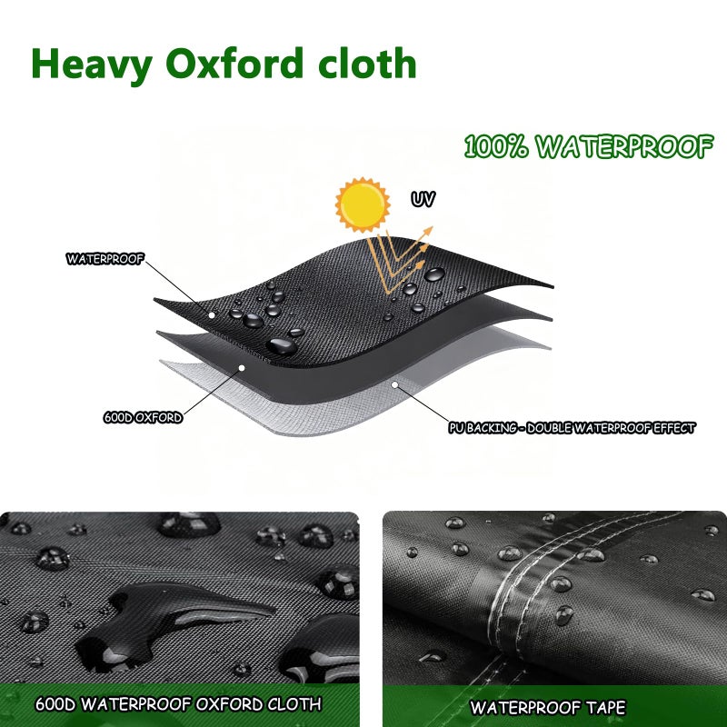 XCZ Chicken coop Cover, Waterproof in Winter. Suitable for Rooftop Chicken coops, Full Coverage. Black (No Chicken coop - Image 5