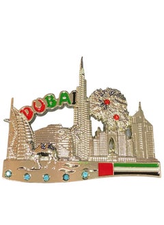 Magnet Dubai Mini Stone Designed Silver Colour Fridge Magnet  - Image 2