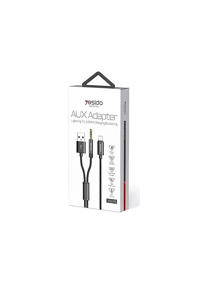 Yesido - Yesido aux adapter lightning to 3.5mm charging & listening yau18 - Image 1