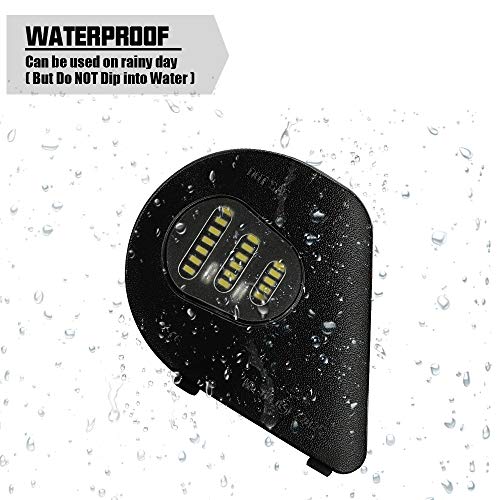 ROCCS 2x LED Side Mirror Puddle Light Assembly Compatible with 2010-2019 Dodge Ram 1500 2500 3500 4500 5500 Lights, 6000K White - Image 4