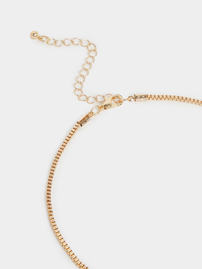 Styli Styli Set of 2 - Faux Pearl Drop and Link Necklace - Image 5