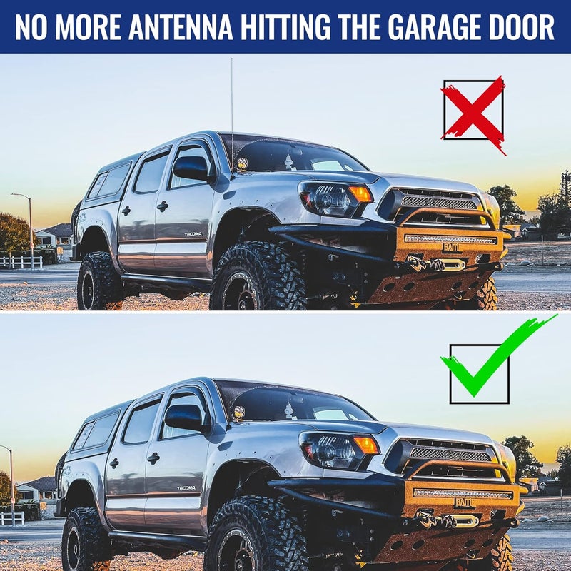 KSaAuto Antenna for 1995-2015 Toyota Tacoma, 7 inches Car Antenna Replacement for FM AM Reception, Flexible Rubber Antenna, Toyota Tacoma Accessories All consumer tier purchase options - Image 4