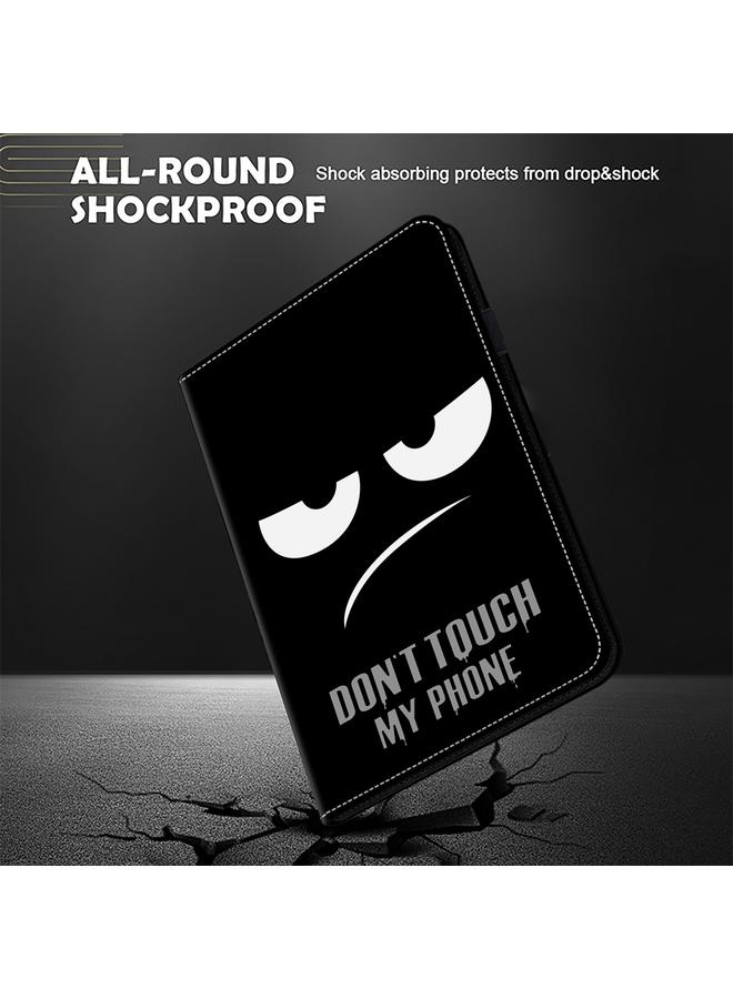 اس-توب جراب لجهاز أمازون كيندل فاير HD8 2022 اللوحي، مصنوع من الجلد المطلي بنسيج كريستالي - Image 5