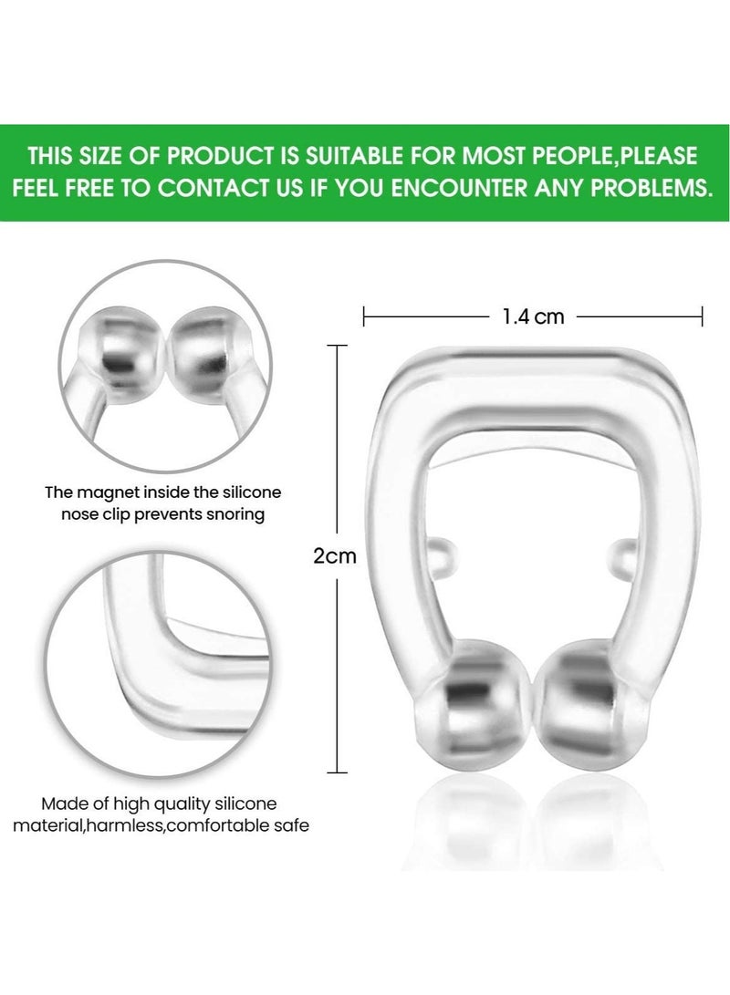 SYOSI 3 pcs Anti Snore Devices Silicone Snoring Nose Clip Relief Stop Stopper Mute Aids for Men or Women Magnetic Nasal Dilator Ease Breathing Comfortable Sleeping - Image 5