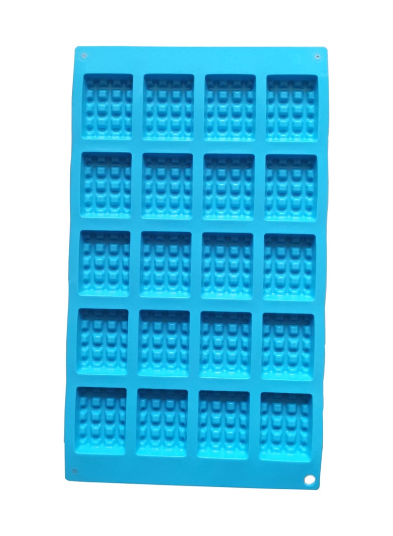 asmat 20-Count Silicone Candy Mould for Building Block Enthusiasts, Silicone Tray with Block Designs to make Your Own Candy with This Building Blocks Silicone Mold  - Image 2