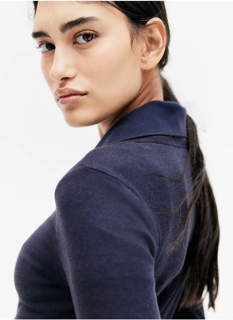 H&M Ribbed Modal-Blend Top