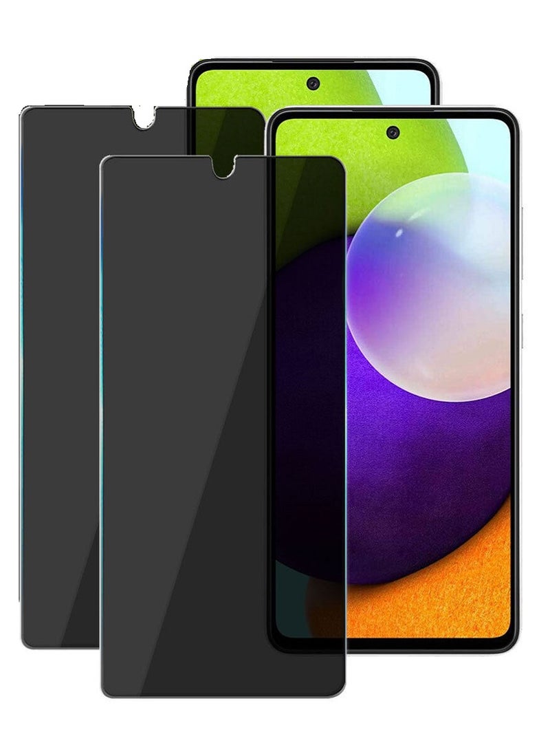 we3 2 Pieces Tempered Glass Screen Protector Anti-Spy Privacy Designed For Samsung Galaxy A22 4G Full Screen Coverage And Bubble Free - Image 1