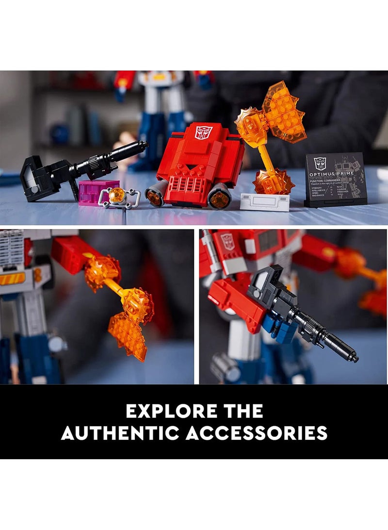 LEGO Icons Optimus Prime 10302 Building Set - 1508 Pieces, 18+ Years, 2-in-1 Transformer, Articulated Display Model - Image 2