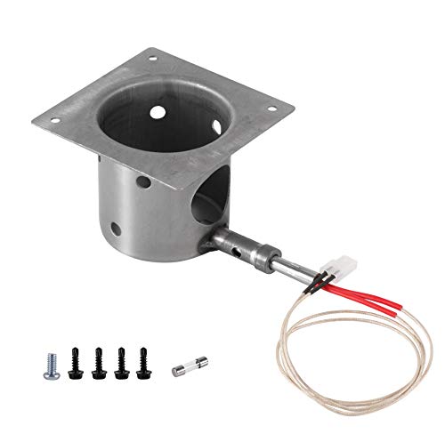 GRILLME Fire Pot Burn Pot and Hot Rod Ignitor Kit Replacement for Traeger Pellet Grill with Screws and Fuse - Image 1