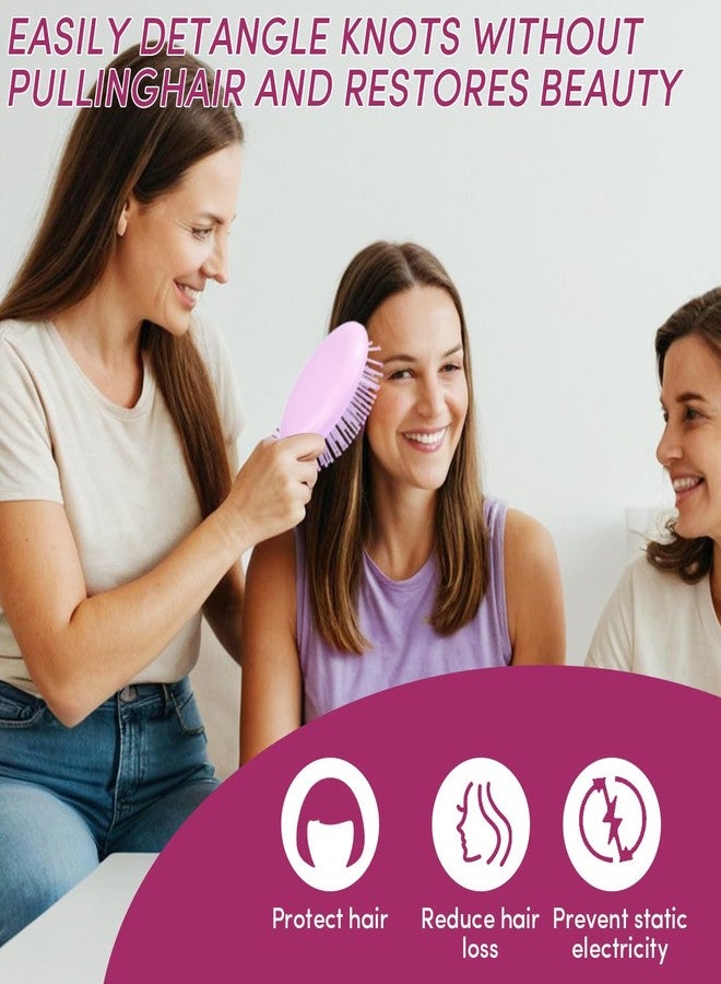 YOJOR 15 Pack Mini Wet Hair Brush Mini Detangling Brush for Wet & Dry Hair, Compact Travel Hairbrush for Teens & Adults, Perfect for Bridesmaid Gifts, Party Favors - Image 5