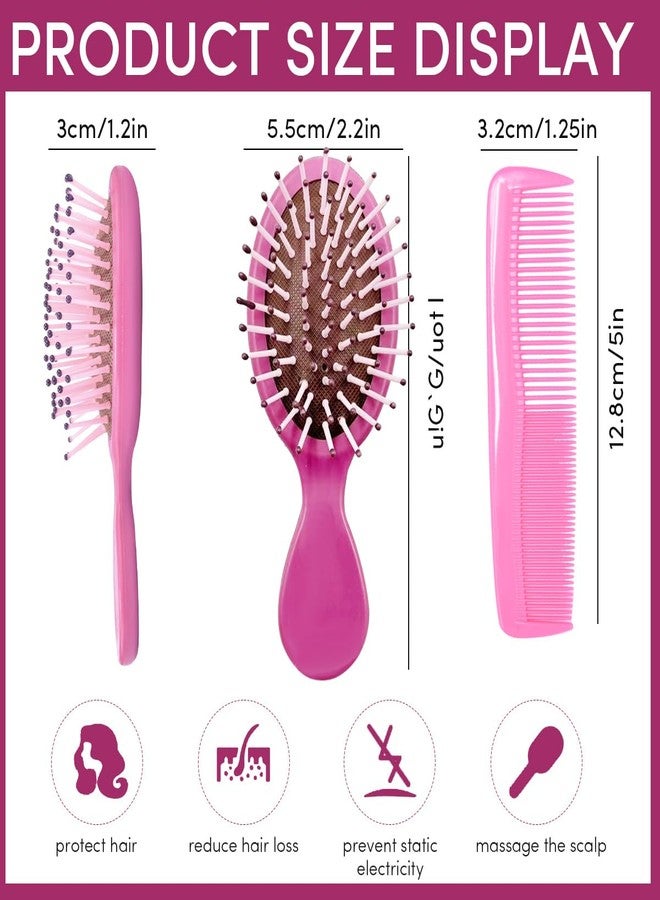 YOJOR 15 Pack Mini Wet Hair Brush Mini Detangling Brush for Wet & Dry Hair, Compact Travel Hairbrush for Teens & Adults, Perfect for Bridesmaid Gifts, Party Favors - Image 2