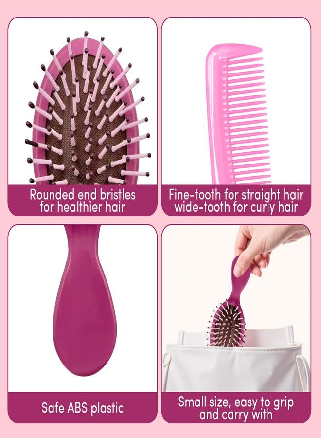 YOJOR 15 Pack Mini Wet Hair Brush Mini Detangling Brush for Wet & Dry Hair, Compact Travel Hairbrush for Teens & Adults, Perfect for Bridesmaid Gifts, Party Favors - Image 4