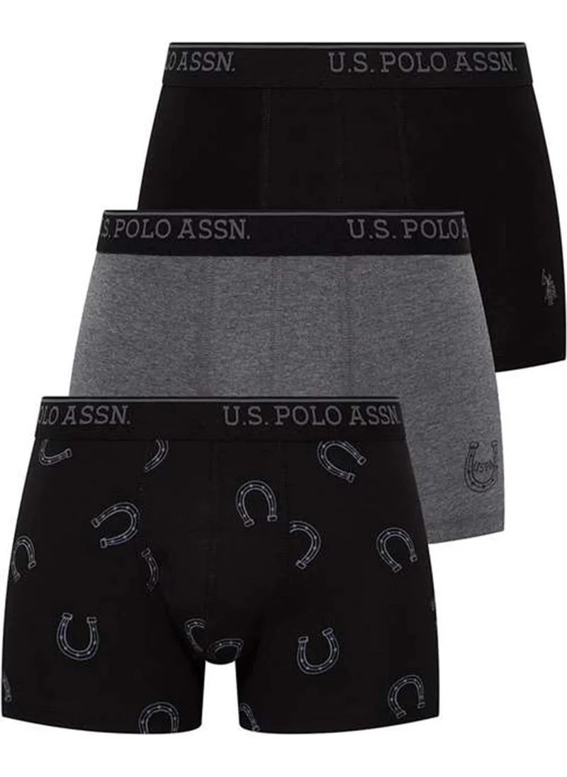 يو اس بولو اسن BASE. Polo Assn. 80304 Men's 3-Piece Boxer-Mix