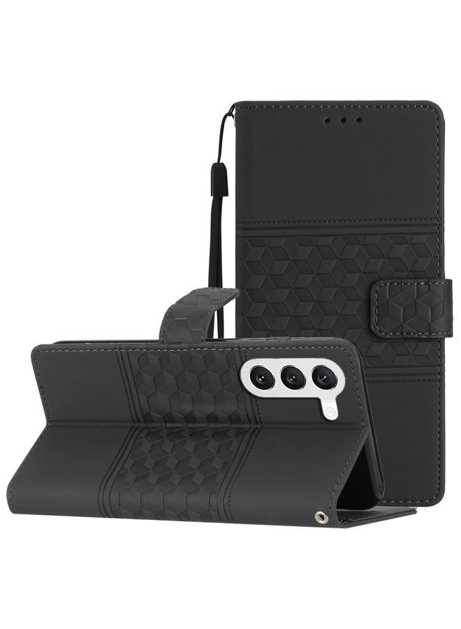 S-TOP Case For Samsung Galaxy S23+ 5G Diamond Embossed Skin Feel Leather Phone Case with Lanyard - Image 1