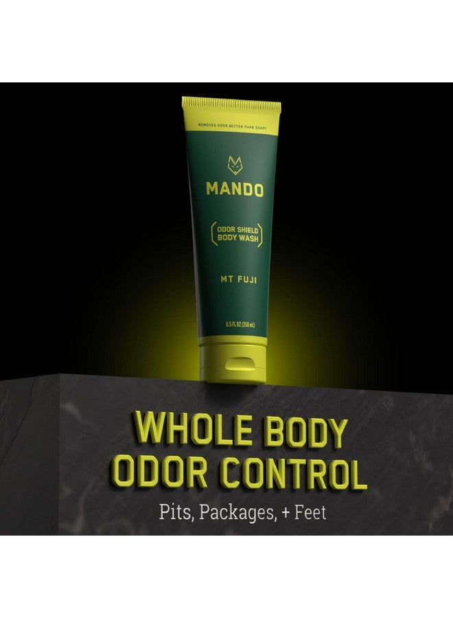 ماندو غسول الجسم ماندو أودور شيلد - تحكم في الرائحة لمدة 24 ساعة - يزيل الروائح بشكل أفضل من الصابون - خالٍ من كبريتات لوريل الصوديوم والبارابين وآمن على البشرة - 8.5 أونصة (جبل فوجي) - Image 5