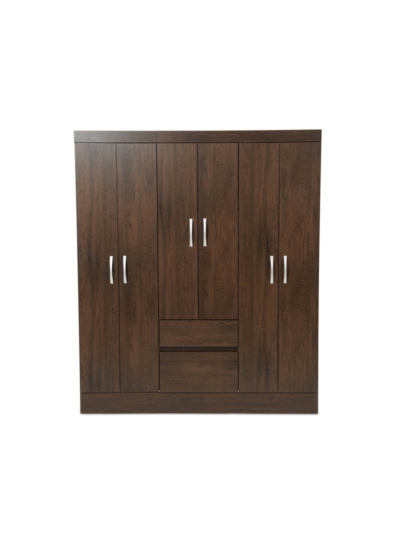 Pan Home Flash 6 Door Wardrobe - Wenge - Image 1