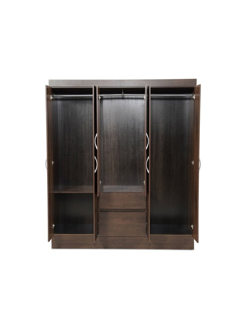 Pan Home Flash 6 Door Wardrobe - Wenge - Image 4