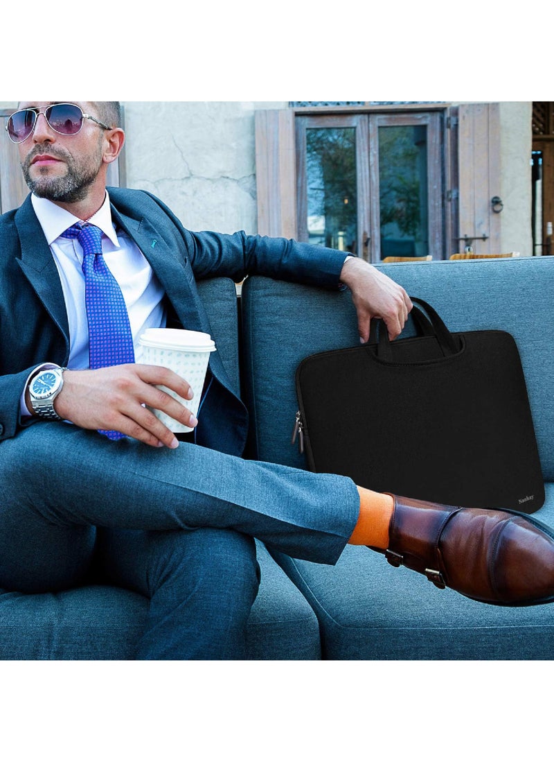 Rock Pow - Laptop Bag Case Slim Durable Briefcase Handle Bag/Notebook Computer Protective Sleeve/Multifunctional Carrying Case Compatible with 15-15.6 Inch MacBook Pro Ultrabook Notebook Computer - Image 1